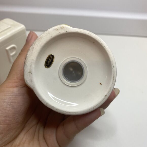 Vtg."The Tastesetter" Salt Pepper Shakers Farmer & Wife Cottagecore - Picture 7 of 11